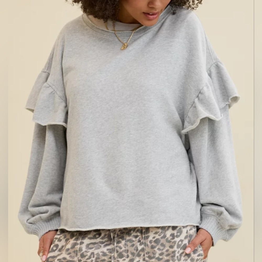 Aerie Ruffle Sleeve Sweatshirt